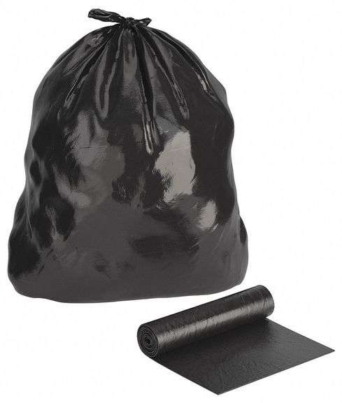 GRAINGER Trash Bags: 16 gal, 24x32 in, 500 PK image