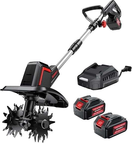 Cordless Tiller, 9"W x 6.6"D, 48 Tines image