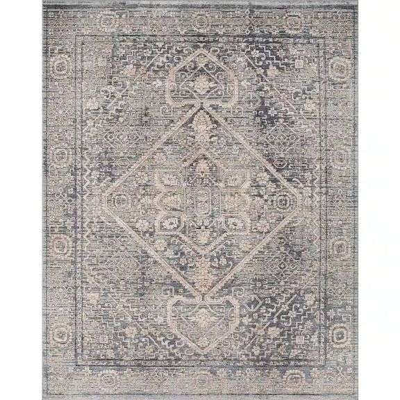 Mystic Medallion Blue 8x10 ft. Traditional Rug image