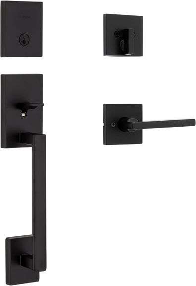 Kwikset San Clemente Lock Set, Matte Black image