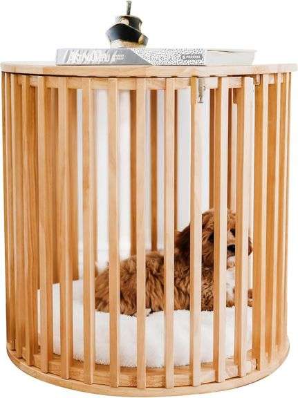 Small Dog Crate Furniture | Wooden Dog Kennel image