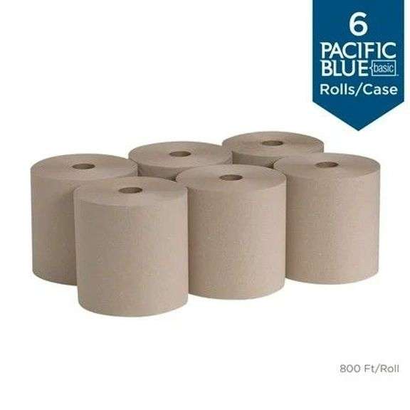 Pacific Blue Basic Recycled Towel, 6 Ct (800 Ft) image