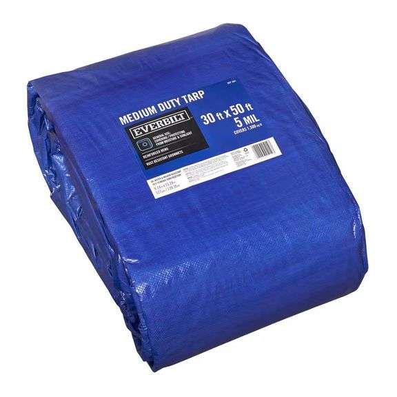 30 ft. x 50 ft. Blue Medium Duty Tarp image