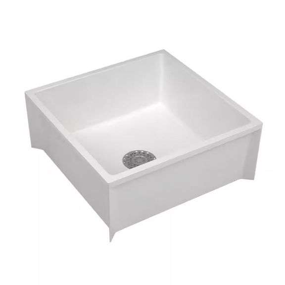 24x24x10 in. Service Mop Basin, 3 in. DWV, White image