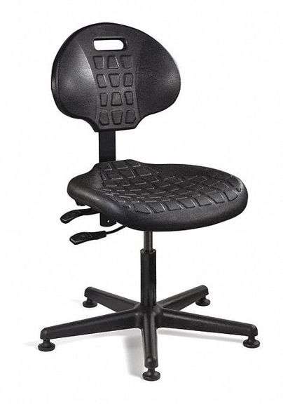 BEVCO Office Chair: Black, Plastic, 12.5" Back H image