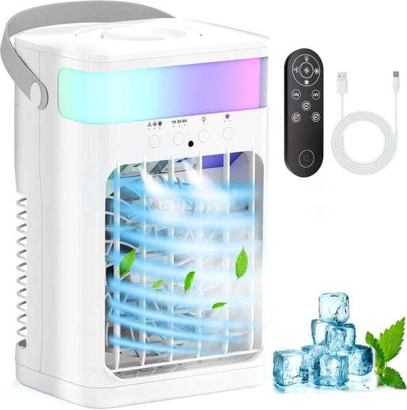 Portable AC, 1500ML Tank, 2 Spray Ports, 3 Speeds image