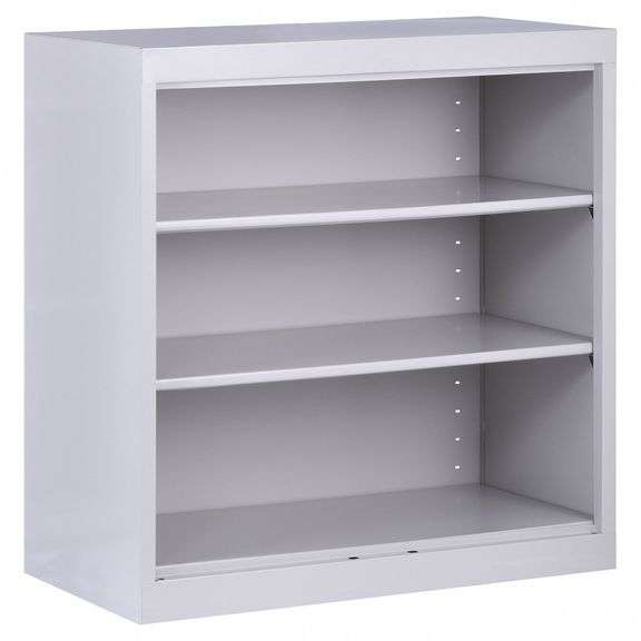 SANDUSKY Bookcase: Steel, 36x36x18 in, 3 Shelves image