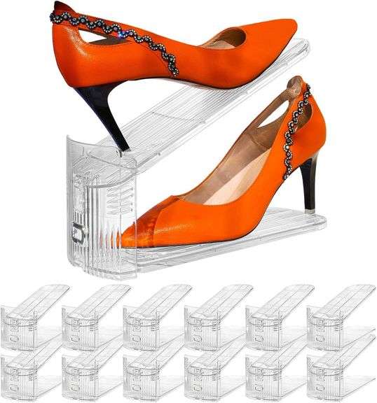 Shoe Slots Organizer, 12PCS, 50% Space-Saving image