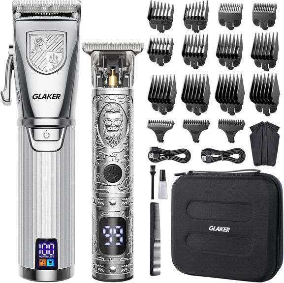 GLAKER Hair Clippers, Professional Cordless Kit image