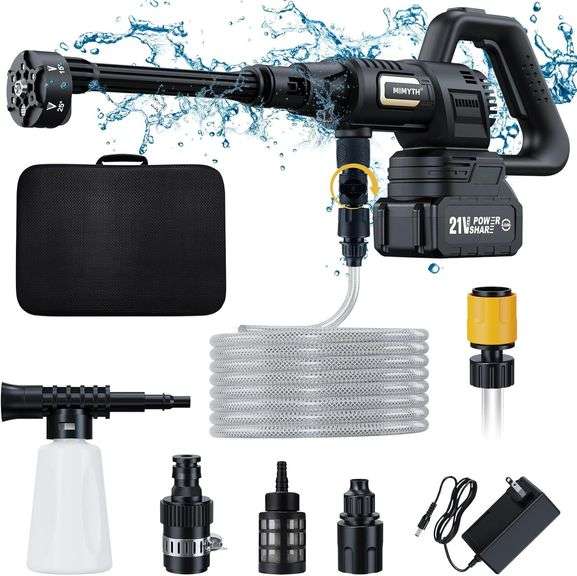 Cordless Pressure Washer; 1200PSI Brushless Black image