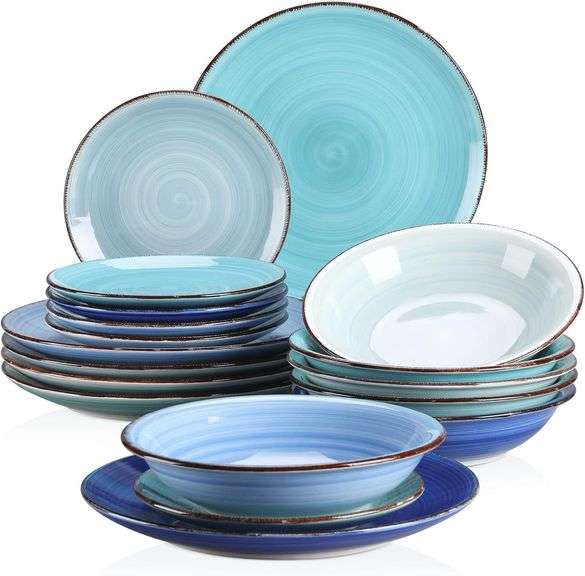 vancasso Dinnerware Set Bonita Blue, 18-Piece image
