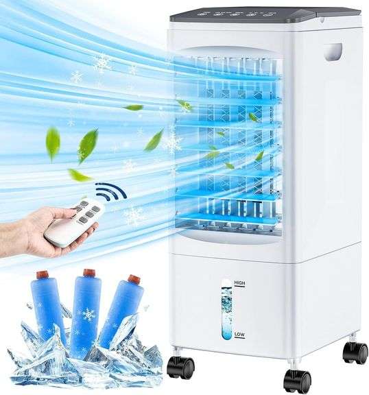 Evaporative Air Cooler, Portable AC, 3 Speeds image