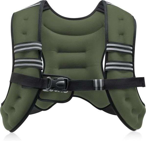 ZELUS Weighted Vest, 6lb-30lb, Reflective Stripe image