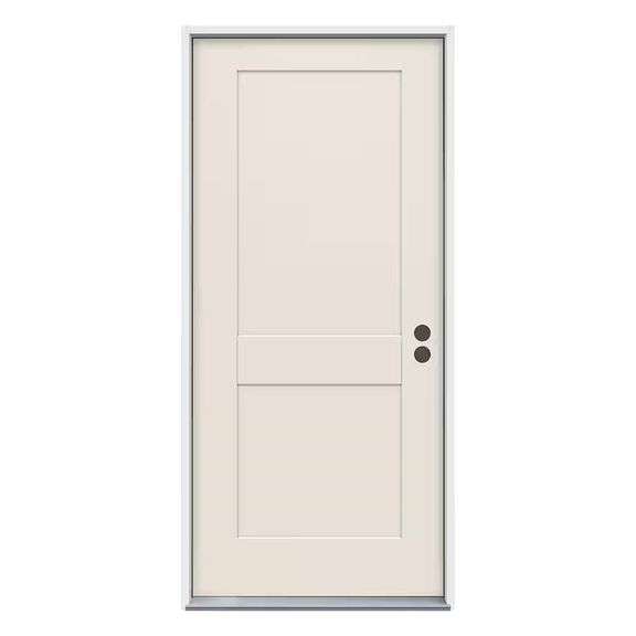 32x80 2-Panel Craftsman Primed Steel Prehung Door image