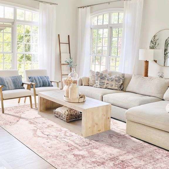 6x9 Area Rug Non Slip Machine Washable Rugs image