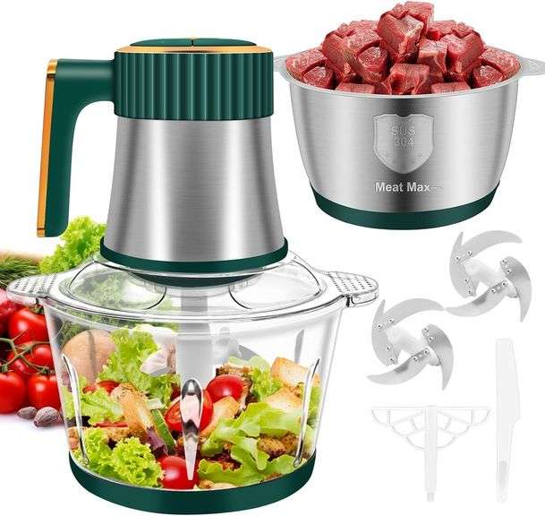 Food Processor, Meat Grinder (8 Cup+8 Cup) image