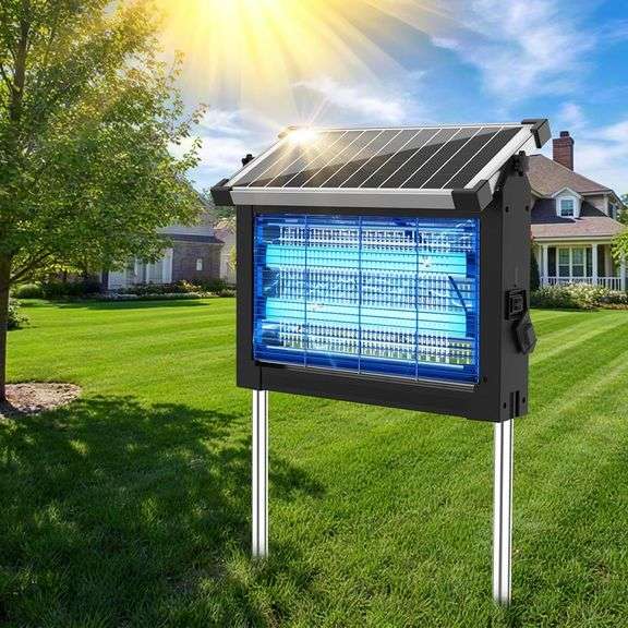 Solar Bug Zapper: Fly Trap for Outdoors & Camping image