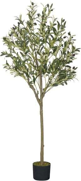 Olive Trees Fake Indoor - 5.24 Ft with Branches. image