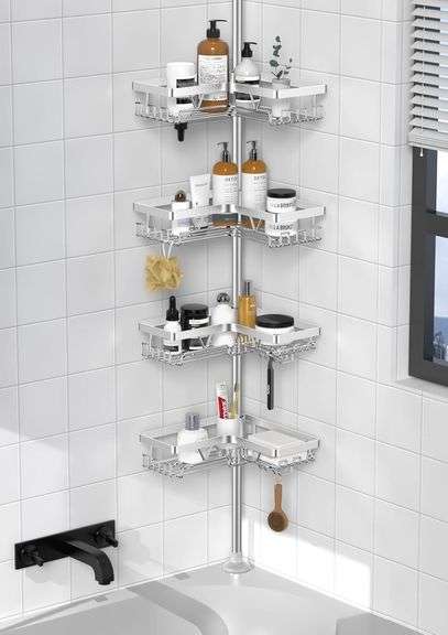 KEGII SUS304 Corner Shower Organizer, Stainless image