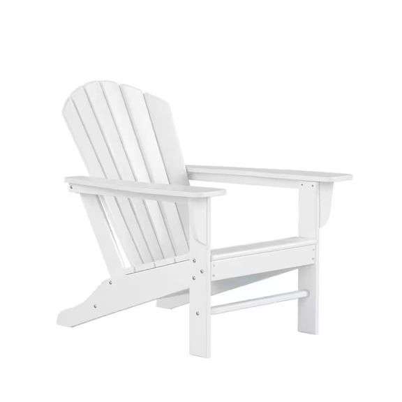 Mason White Poly Plastic Outdoor Adirondack Chair image