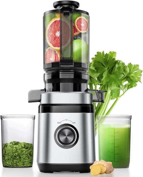 Juicer, 4.41" Chute, 350W, Silver image