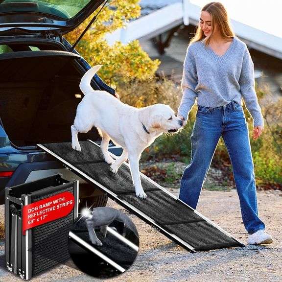 Dog Ramp for Car SUV & Truck, Non-Slip, Folding image
