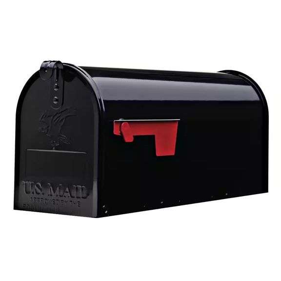Arch. Mailboxes Elite Black, Medium, Steel Mailbox image