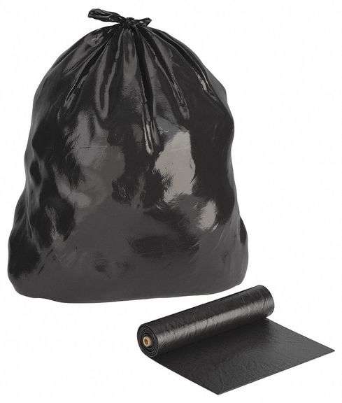 GRAINGER 30 gal Trash Bags, 29 1/4in W, 53in H image
