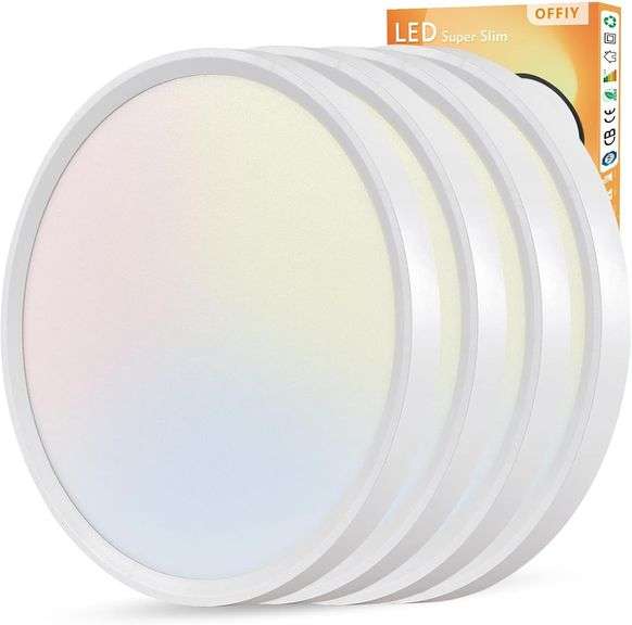 4PK 15.8 Inch LED Ceiling Light, 32W, 3480LM image