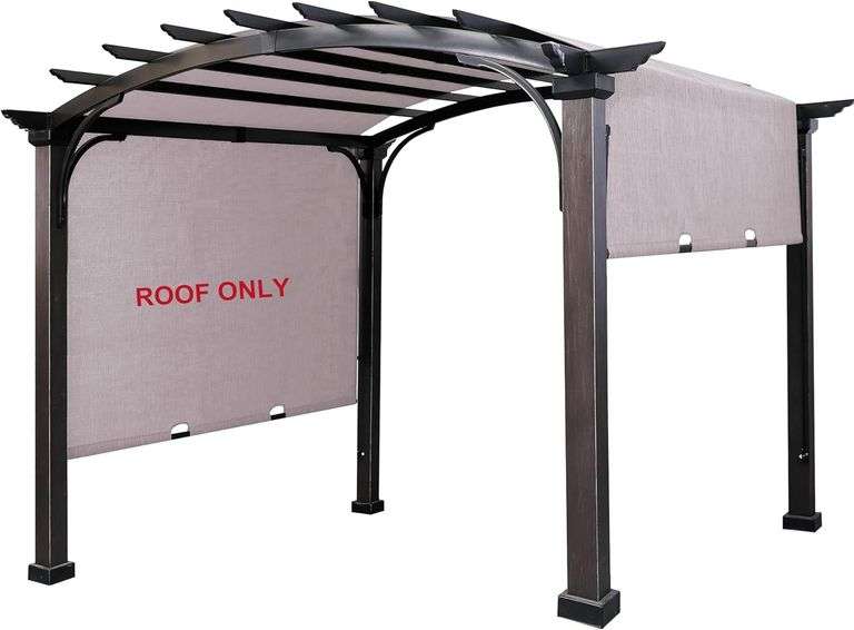 SCOCANOPY Sling Top for 10ft Pergola, Brown image