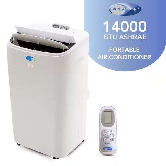 10,000 BTU Portable AC, Cools 500 sq. ft., White image