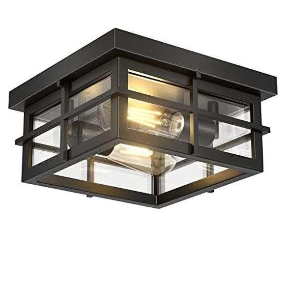 Asnxcju Modern Outdoor Ceiling Light, 2-Light image