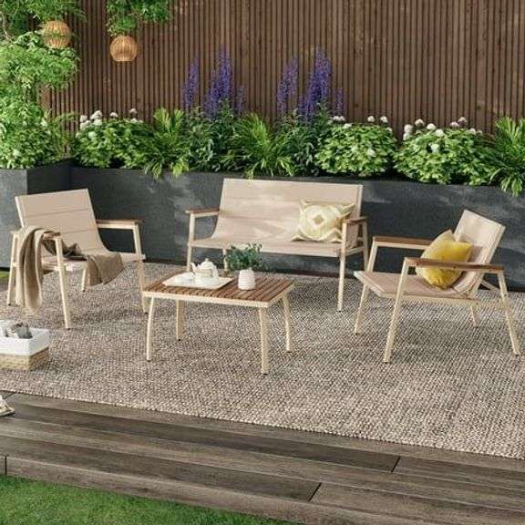 Suntone 4-Pc Outdoor Set, Suspended Cushion image