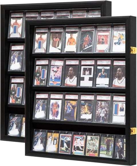 24 Card Display Case 2Pack - Lockable, Wall Mount image