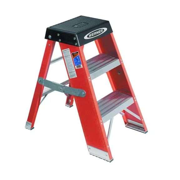 3 ft. Fiberglass Step Ladder, 375 lb. Capacity image