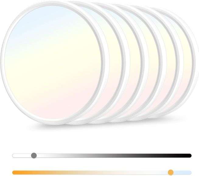 6 Pack 12 Inch Dimmable LED Flush Mount Light image