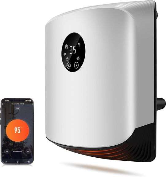 WARMLREC Electric Space Heater 1500W, Wall Mounted image