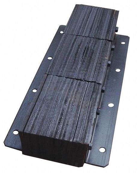 Dock Bumper: 30Hx13Wx4.5D, Bolt On, Rubber image