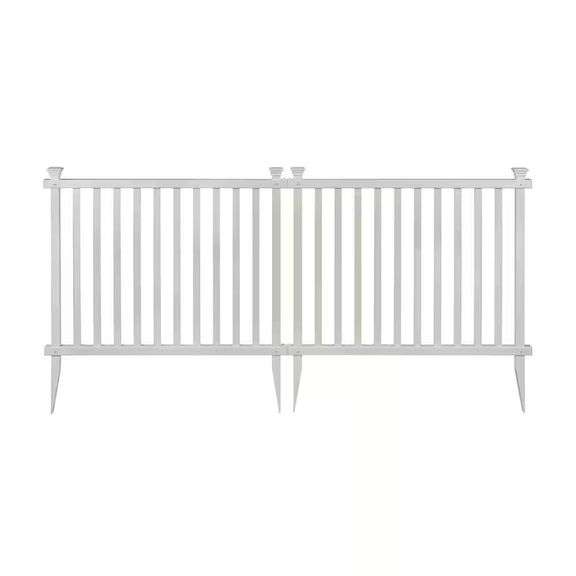 3 ft. H x 3.5 ft. W No-Dig Vinyl Picket Fence image