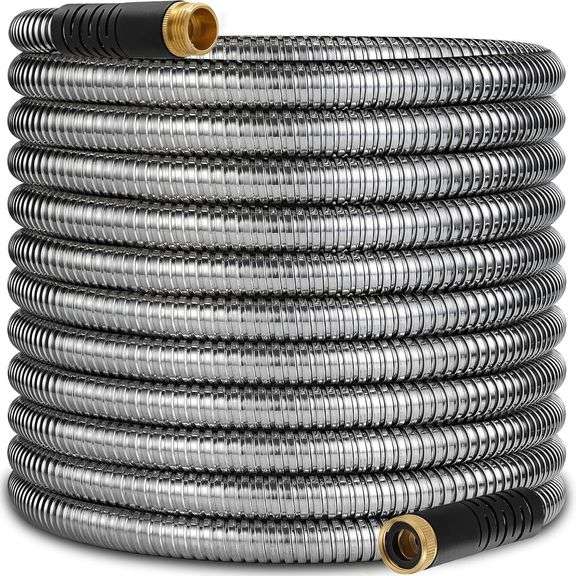 200 ft Stainless Steel Garden Hose - 2025 Upgraded image