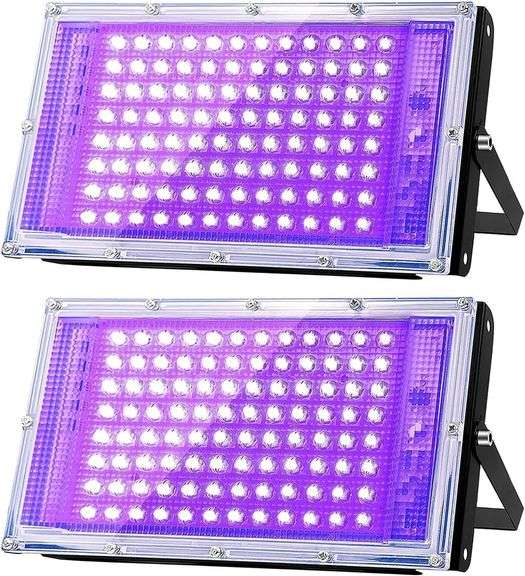 Glostars 100W LED UV Black Light, 395nm Lamp image