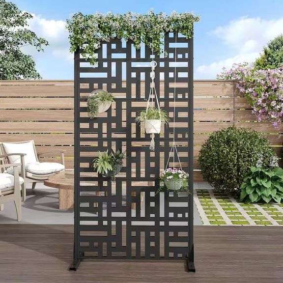 72 in. x 35 in. Outdoor Metal Privacy Screen image