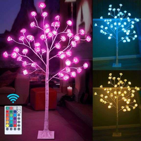 4FT 48 LED RGB Rose Tree Light w/ Remote image