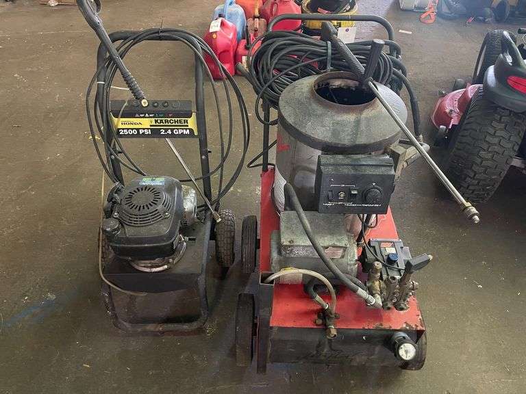 Hot Water Pressure Washer and Karcher 2500 PSI Pressure Washer image