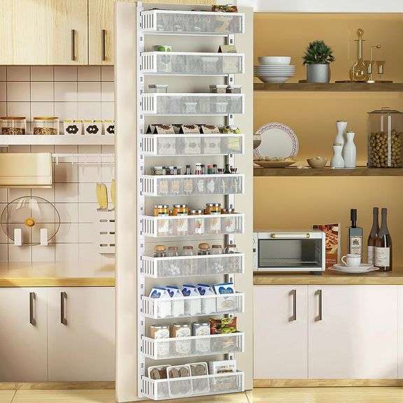 10-tier Over Door Organizer, 16" W, White image