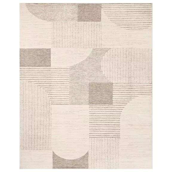 Concord Global Retro Gray 8x10 Contemporary Rug image