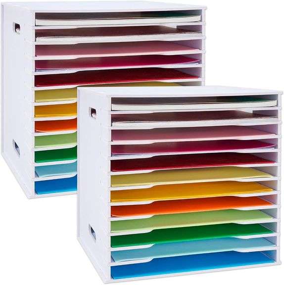 SANFURNEY Scrapbook Organizer 12x12, 12 Slots image