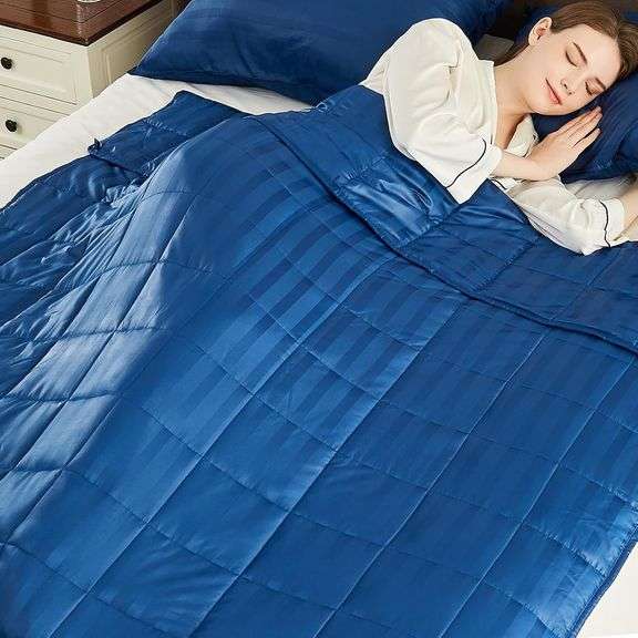 anfie Weighted Blanket(88"x104" 25lbs),Ultra Sof image