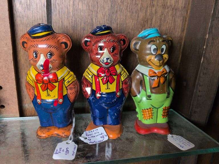 3 J Chein Bear tin litho wind-ups image