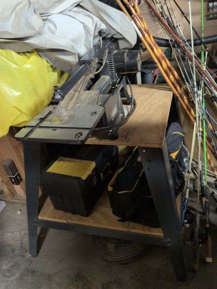 Craftsman scroll saw and table image